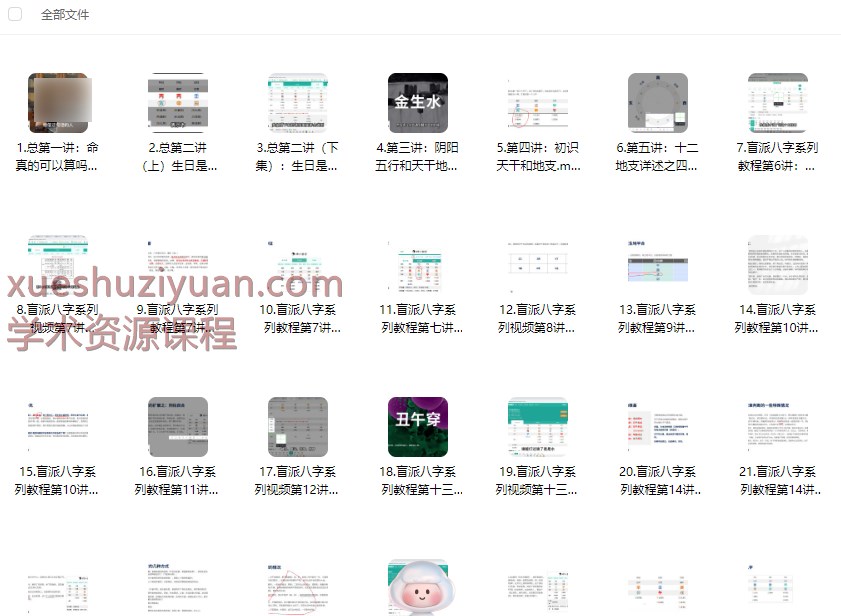 2509286耿银鹏盲派八字核心教程.家里.家外.做功40集视频Y插图