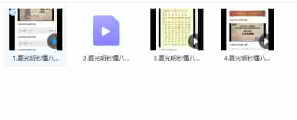 夏光明秒懂八字格局喜忌微课4集视频插图