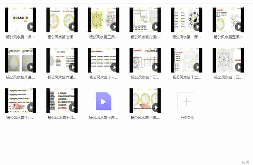 权俞通杨公风水加密视频课程  权俞通杨公风水视频课程16集插图1