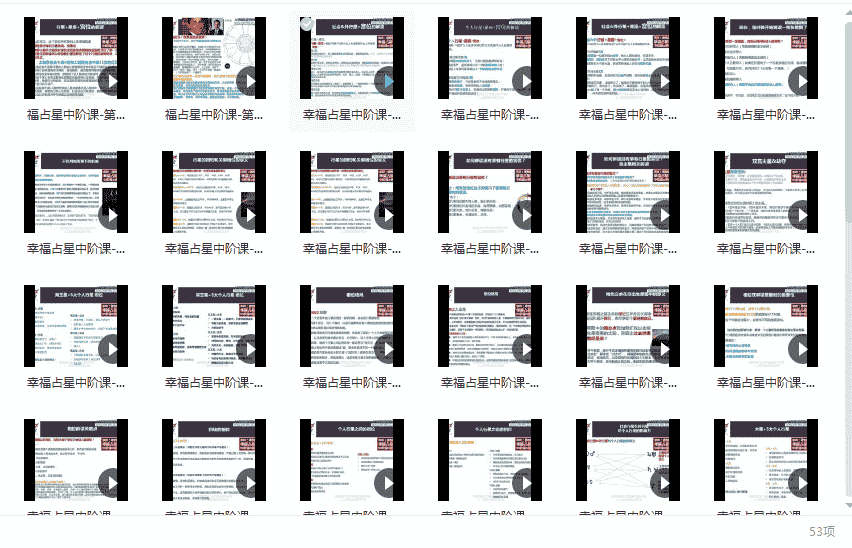 新课幸福占星中阶 占星观察星象断吉凶占星看盘百度云 幸福占星中阶录像课程47集课程插图1