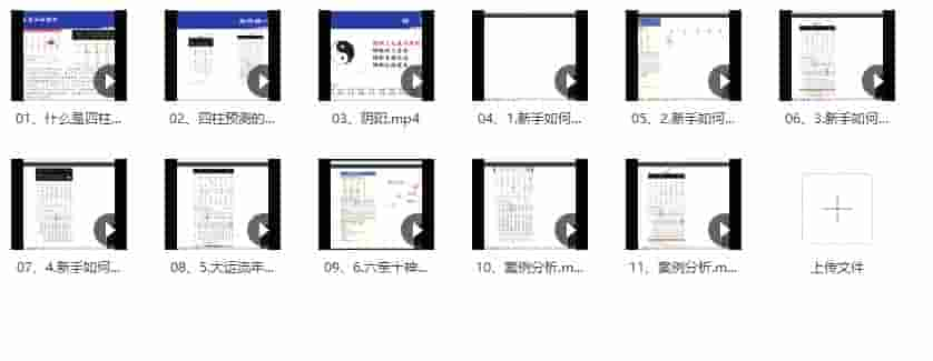 八字案例直播课 11集视频课程插图1