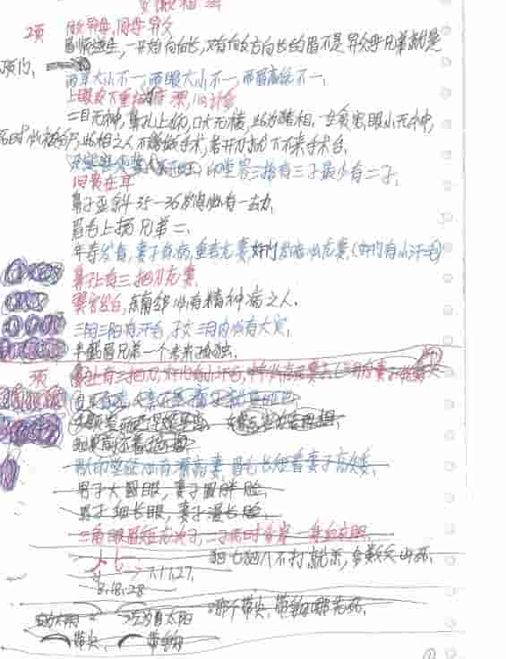 安徽相法过三关手写笔记27页插图